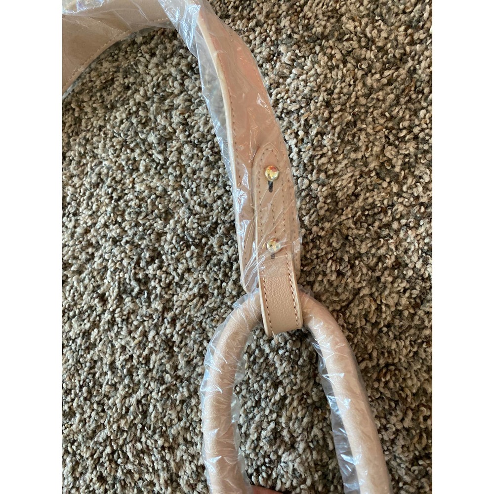 Shiraleah Nude Tassel-Accent Tory Bucket Bag - Picture 4 of 5